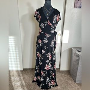 Maxi wrap dress